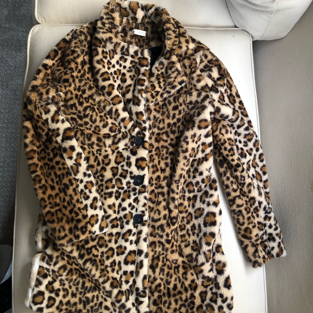 Leopard Print Soft Coat